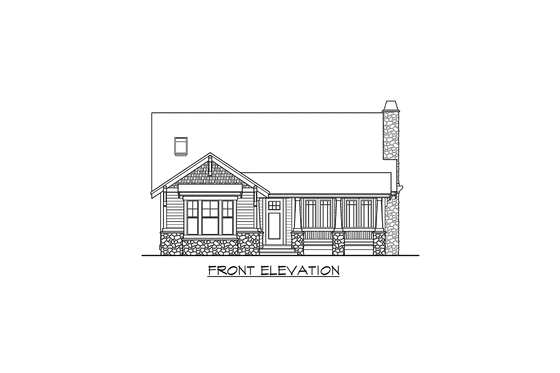 Exterior - Other Elevation for Craftsman House Plan #132-113 - 5 bed, 3 bath