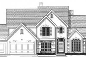 Traditional Exterior - Front Elevation Plan #67-733