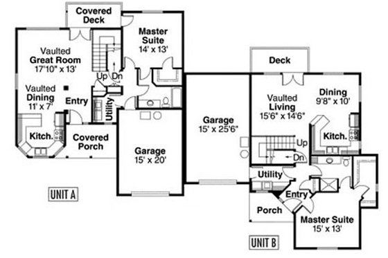 Floor Plan - Main Floor for Traditional House Plan #124-810 - 6 bed, 4 bath