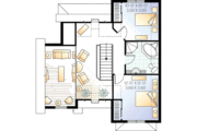European Style House Plan - 3 Beds 2 Baths 1498 Sq/Ft Plan #23-390 