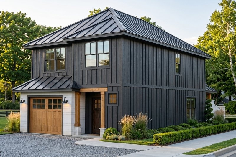 Architectural House Design - Exterior - Front Elevation 2 for Modern House Plan #1064-321 - 3 bed, 2.5 bath