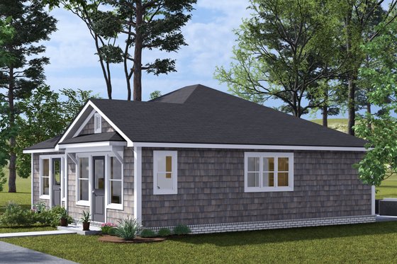 Exterior - Other Elevation 1 for Cottage House Plan #513-2298 - 1 bed, 1 bath