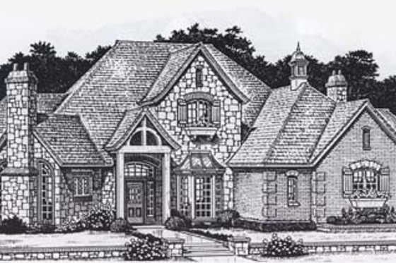 Exterior - Front Elevation for Colonial House Plan #310-948 - 4 bed, 3.5 bath