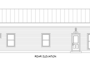 Exterior - Rear Elevation for Contemporary House Plan #932-667 - 1 bed, 1 bath
