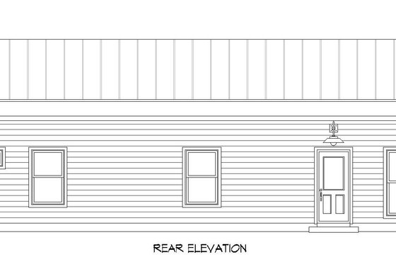 Exterior - Rear Elevation for Contemporary House Plan #932-667 - 1 bed, 1 bath