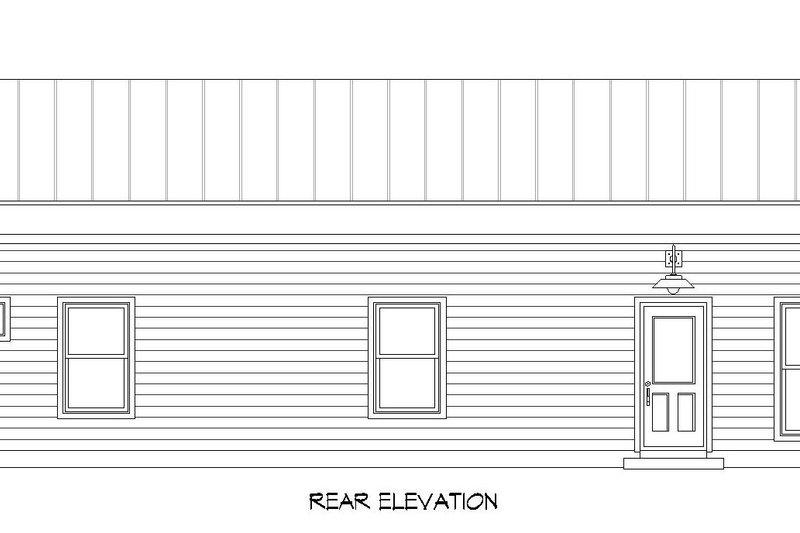 House Plan Design - Exterior - Rear Elevation for Contemporary House Plan #932-667 - 1 bed, 1 bath