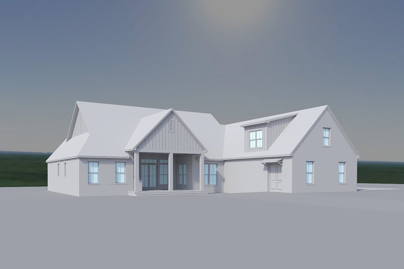 Architectural House Design - Exterior - Rear Elevation 4 for Farmhouse House Plan #430-438 - 3 bed, 3.5 bath