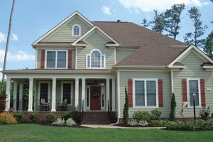 Country Exterior - Front Elevation Plan #927-898