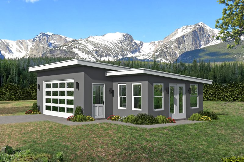 Home Plan - Modern Exterior - Front Elevation Plan #932-381