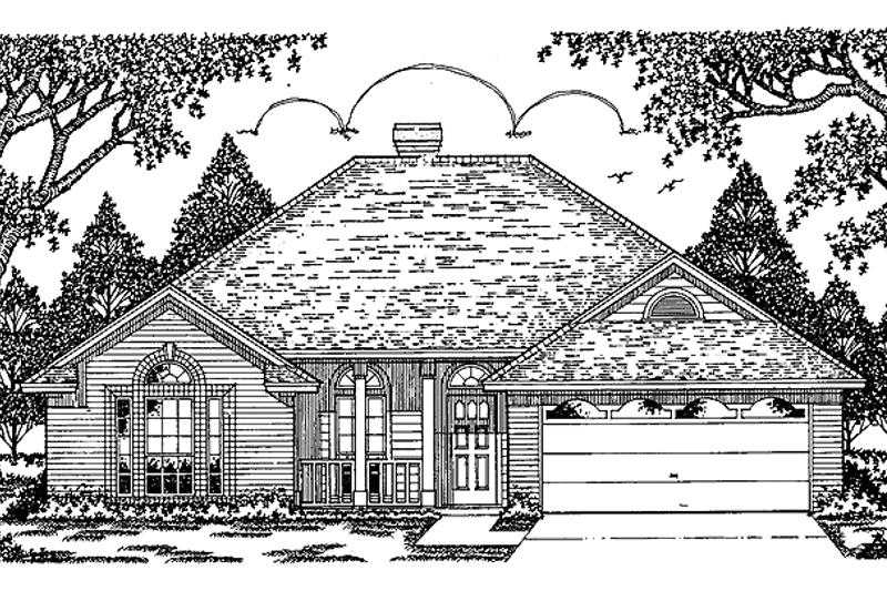 Home Plan - European Exterior - Front Elevation Plan #42-448