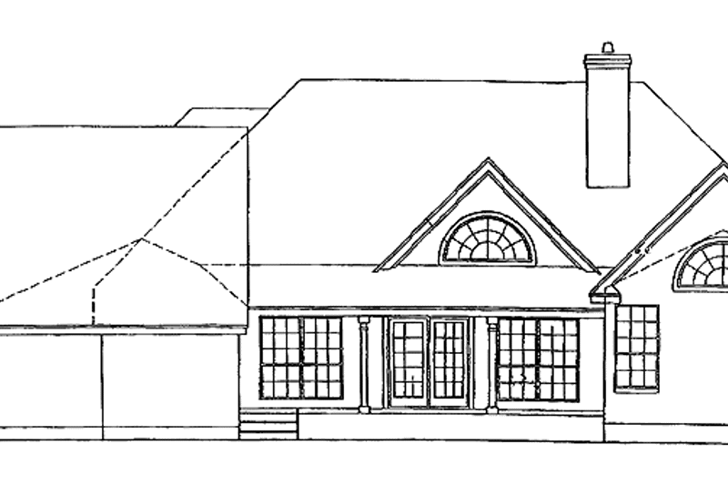 Dream House Plan - Exterior - Rear Elevation for Country House Plan #472-157 - 3 bed, 2.5 bath