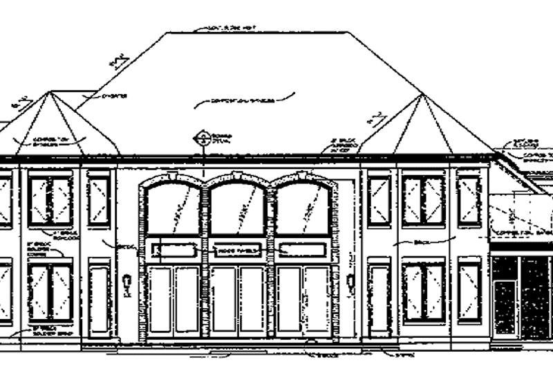 Dream House Plan - Exterior - Rear Elevation for Traditional House Plan #453-398 - 3 bed, 3.5 bath