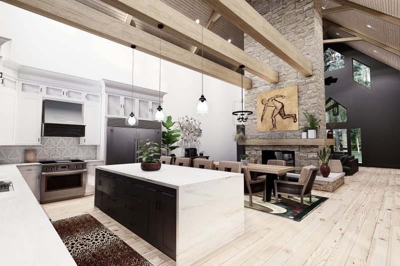 House Blueprint - Interior - Kitchen for Barndominium House Plan #923-367 - 5 bed, 3.5 bath