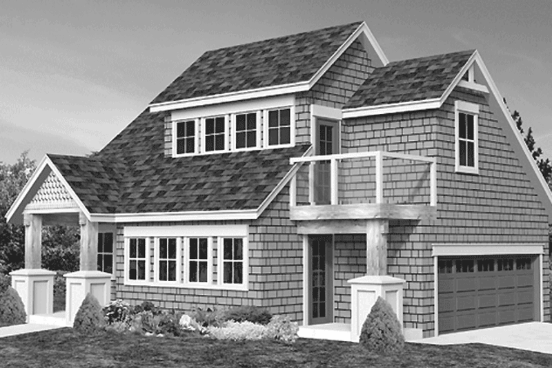 Dream House Plan - Craftsman Exterior - Front Elevation Plan #118-161