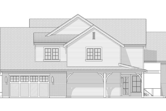 Exterior - Other Elevation 1 for European House Plan #1114-121 - 4 bed, 3 bath