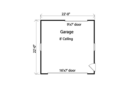 Floor Plan - Main Floor for Traditional House Plan #22-560, 0 bath