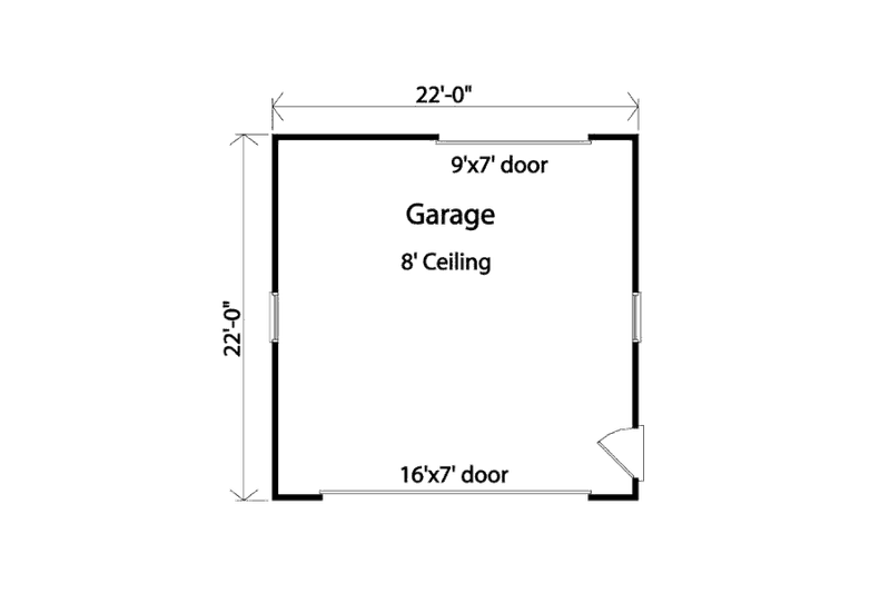 Dream House Plan - Floor Plan - Main Floor for Traditional House Plan #22-560, 0 bath