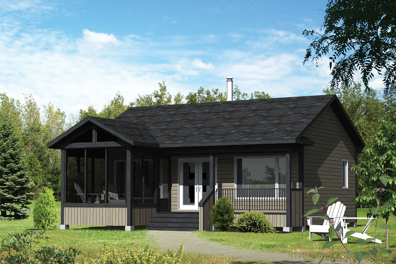Home Plan - Country Exterior - Front Elevation Plan #25-4357