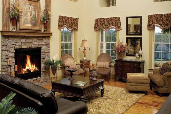 Interior - Family Room 1 for Country House Plan #929-634 - 3 bed, 2.5 bath