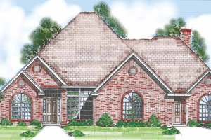 House Design - Exterior - Front Elevation for Traditional House Plan #52-262 - 4 bed, 3.5 bath