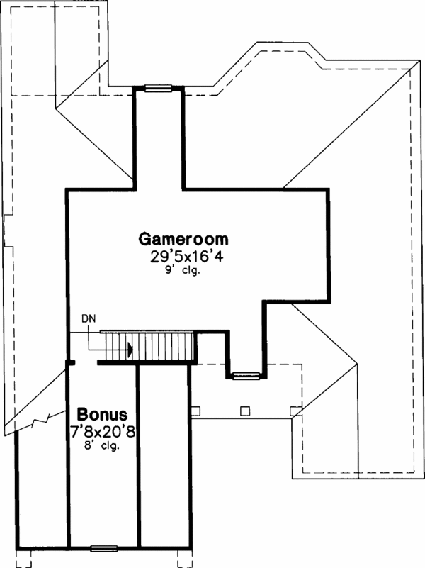 Home Plan - European Floor Plan - Upper Floor Plan #320-535