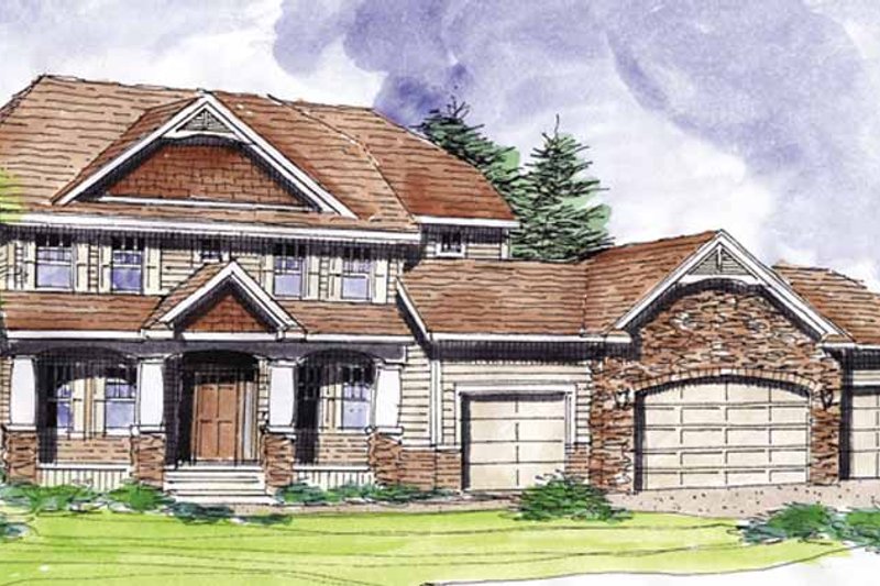 Home Plan - Classical Exterior - Front Elevation Plan #320-1000