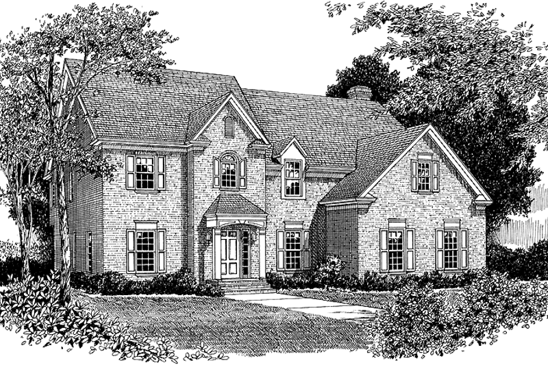 Home Plan - Colonial Exterior - Front Elevation Plan #453-400