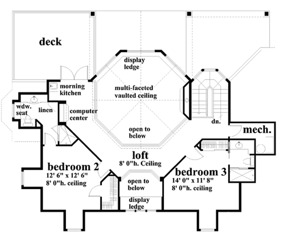 Architectural House Design - Victorian Floor Plan - Upper Floor Plan #930-171