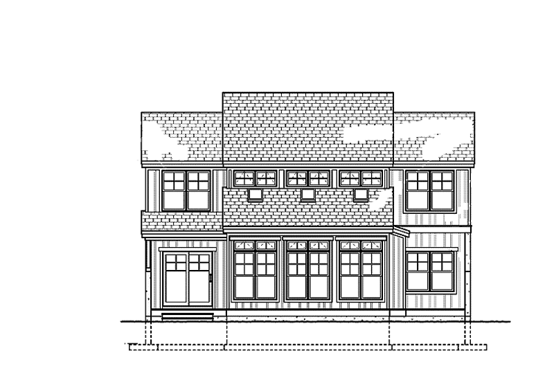 House Blueprint - Exterior - Front Elevation for Traditional House Plan #928-105 - 2 bed, 3 bath