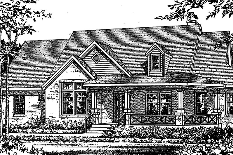 Dream House Plan - Country Exterior - Front Elevation Plan #472-260