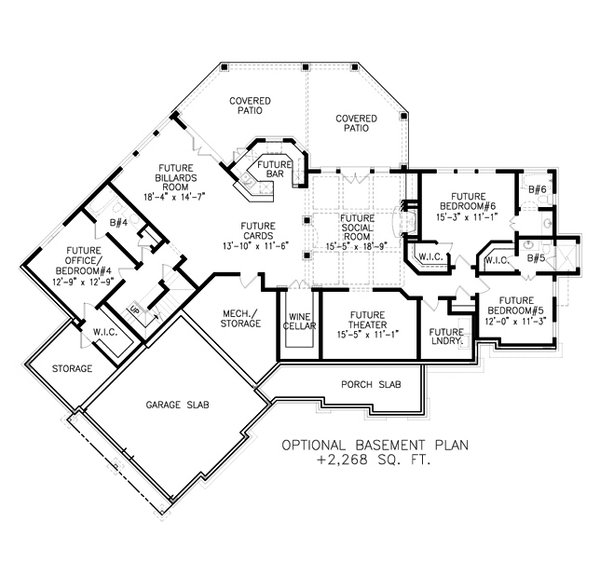 House Design - Ranch Floor Plan - Other Floor Plan #54-463