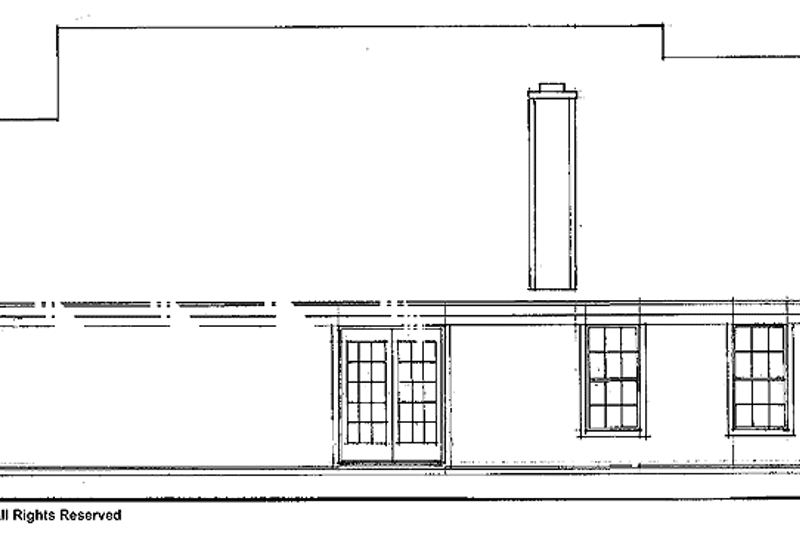 Dream House Plan - Exterior - Rear Elevation for Country House Plan #952-228 - 3 bed, 2 bath