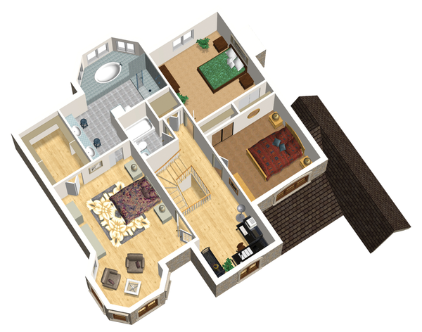 Dream House Plan - European Floor Plan - Upper Floor Plan #25-4693