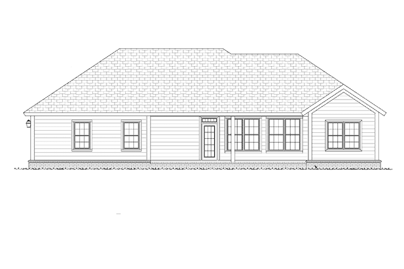 Dream House Plan - Exterior - Rear Elevation for Traditional House Plan #513-2155 - 3 bed, 2 bath