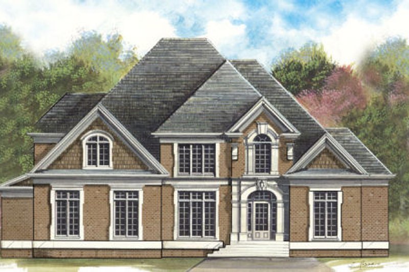 House Plan Design - European Exterior - Front Elevation Plan #119-349