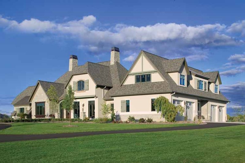 Home Plan - Exterior - Front Elevation 3 for European House Plan #928-66 - 4 bed, 3.5 bath