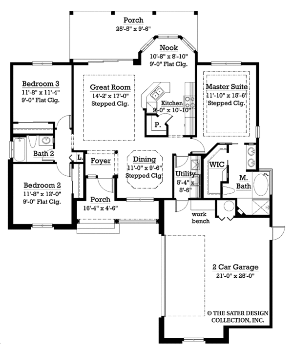 Home Plan - Country Floor Plan - Main Floor Plan #930-234