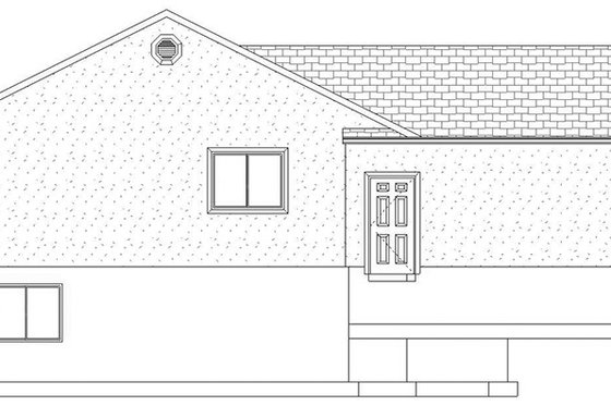 Exterior - Other Elevation 1 for Ranch House Plan #1060-16 - 5 bed, 3.5 bath