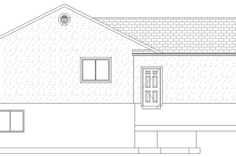 Dream House Plan - Exterior - Other Elevation 1 for Ranch House Plan #1060-16 - 5 bed, 3.5 bath