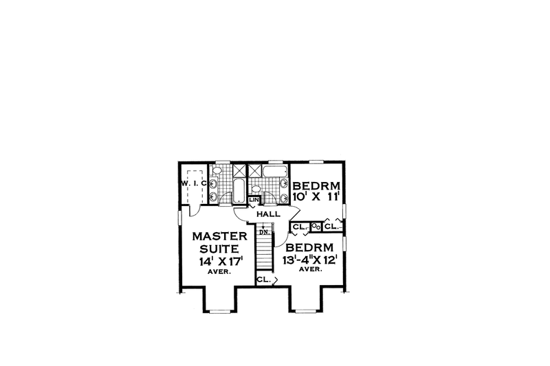 Dream House Plan - Floor Plan - Upper Floor for Country House Plan #3-286 - 4 bed, 2.5 bath