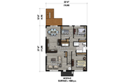 Contemporary Style House Plan - 9 Beds 3 Baths 3663 Sq/Ft Plan #25-4548 