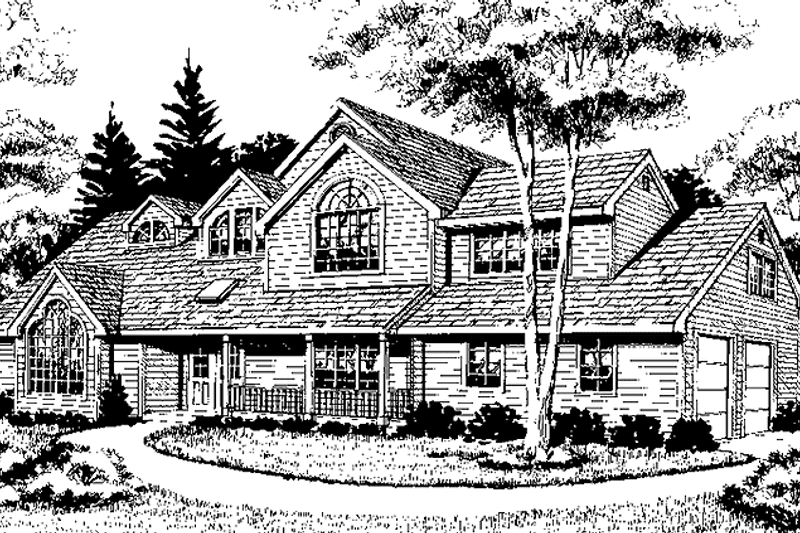 Home Plan - Country Exterior - Front Elevation Plan #456-102
