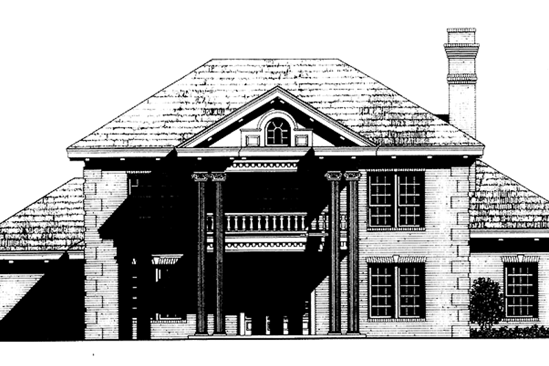 Dream House Plan - Classical Exterior - Front Elevation Plan #310-1154