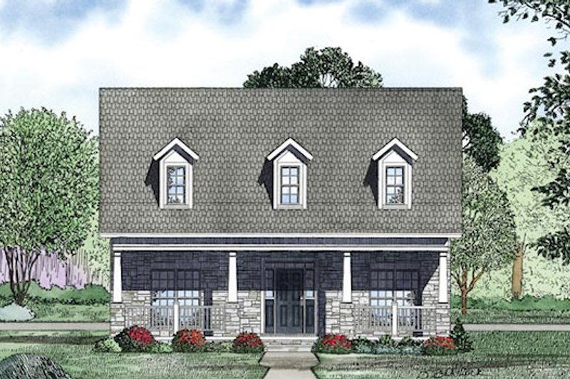 House Design - Exterior - Other Elevation 1 for Traditional House Plan #17-2423 - 2 bed, 2 bath