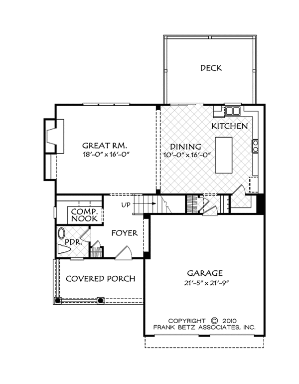 Home Plan - Country Floor Plan - Main Floor Plan #927-948