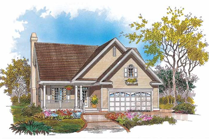 Architectural House Design - Country Exterior - Front Elevation Plan #929-627