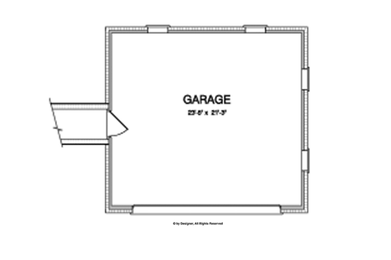Floor Plan - Main Floor 1 for Craftsman House Plan #37-279 - 5 bed, 4 bath