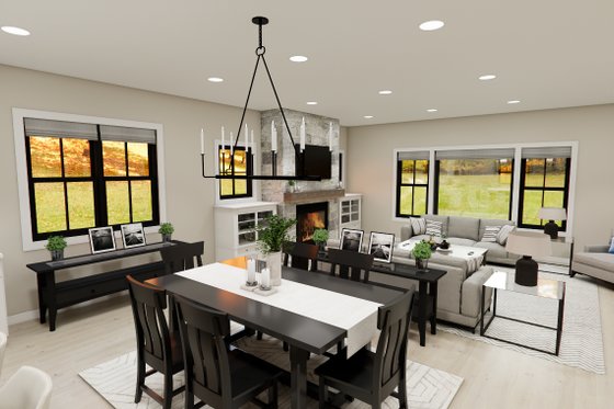 Interior - Dining Room for Craftsman House Plan #51-1388 - 3 bed, 2.5 bath