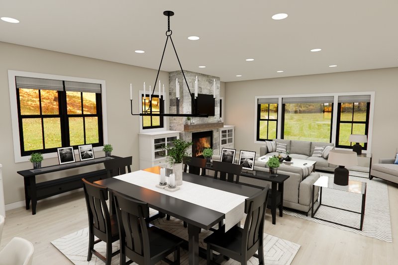 House Blueprint - Interior - Dining Room for Craftsman House Plan #51-1388 - 3 bed, 2.5 bath