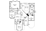 Mediterranean Style House Plan - 5 Beds 4.5 Baths 4049 Sq/Ft Plan #927-639 